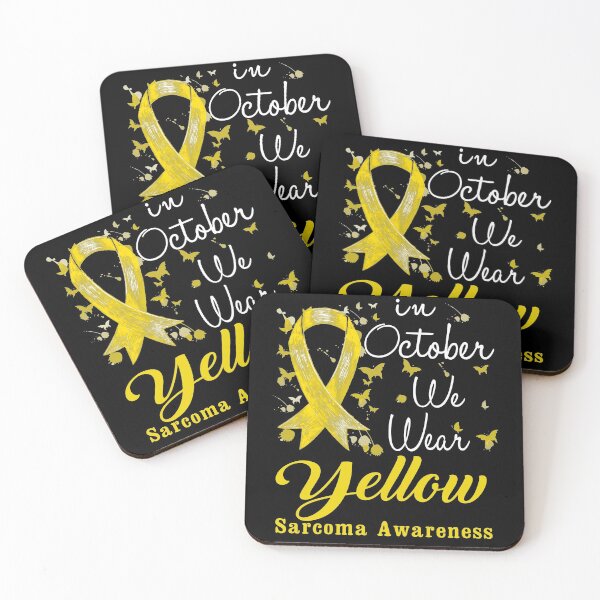 Item preview, In October We Wear Yellow Ribbon Sarcoma Awareness designed and sold by largellie.