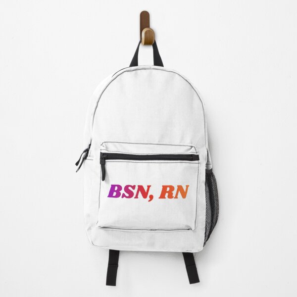 Item preview, BSN, RN- purple to orange gradient designed and sold by CSdoodles.