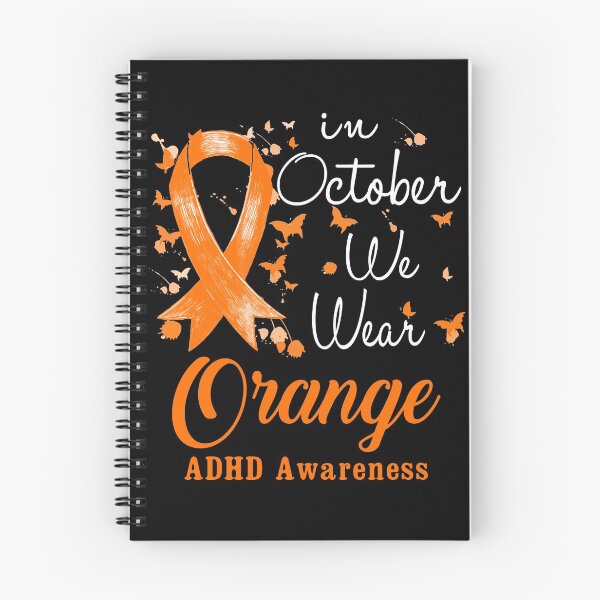 Artikelvorschau, Im Oktober tragen wir ein orangefarbenes Band ADHS-Bewusstsein entworfen und verkauft von largellie.