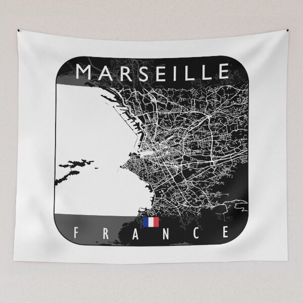 Item preview, MARSEILLE MAP FRANCE designed and sold by hatimelhag.