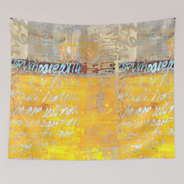 Item preview, Textured Yellow Abstract Art designed and sold by NancyMerkle.