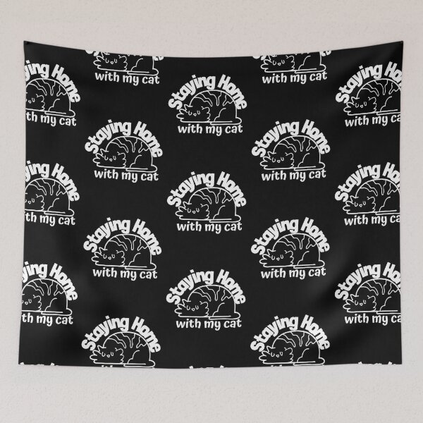 Item preview, Staying Home With My Cat Cute Design designed and sold by EarthArtDesigns.