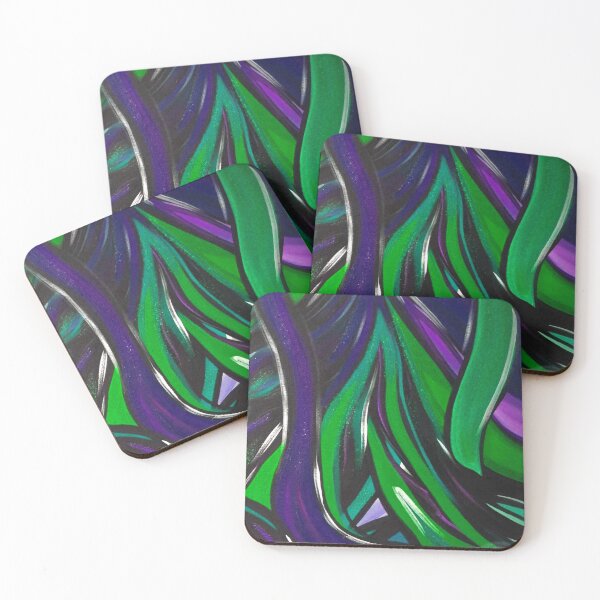 Item preview, Green, Purple and Blue Hues Painted  designed and sold by KR Art Studio.
