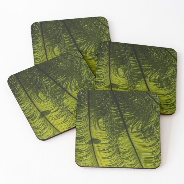 Item preview, Tropical Green Rhythms - Feathery Fern Fronds - Horizontal View Down Right designed and sold by Georgia Mizuleva.