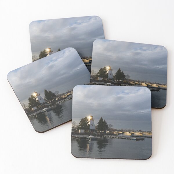 Item preview, Lighthouse Sunburst - A perfectly Aimed Sunray on a Gray Morning designed and sold by Georgia Mizuleva.