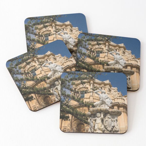 Item preview, Noto Sicilian Baroque - Church of San Domenico on a Bright Sunny Day designed and sold by Georgia Mizuleva.