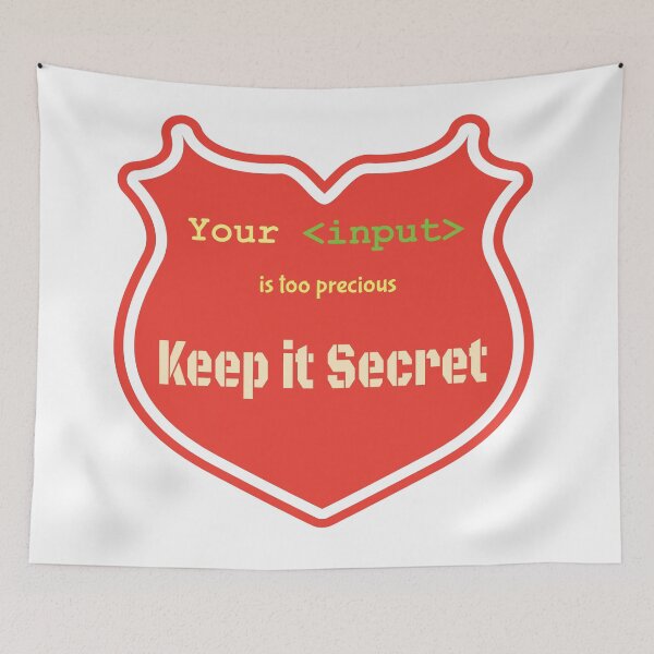 Item preview, Sarcastic quote Your Input is too Precious - Keep It Secret Red designed and sold by IrinchiDE.