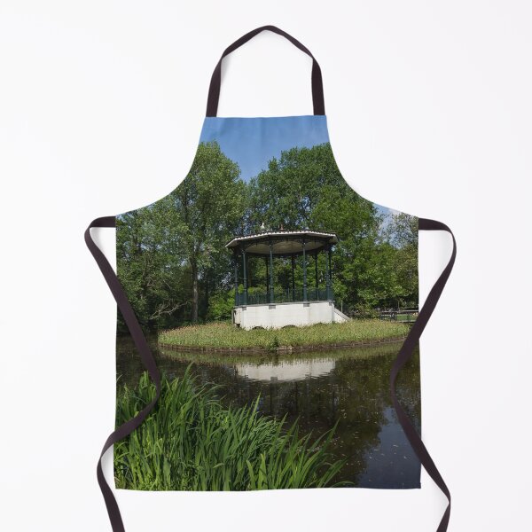 Item preview, Amsterdam Vondelpark - Elegant Garden Gazebo with a Heron on the Roof designed and sold by Georgia Mizuleva.