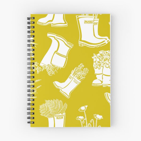 Item preview, Lupine White Lineart Rain Boots designed and sold by Krystal  Thomas.