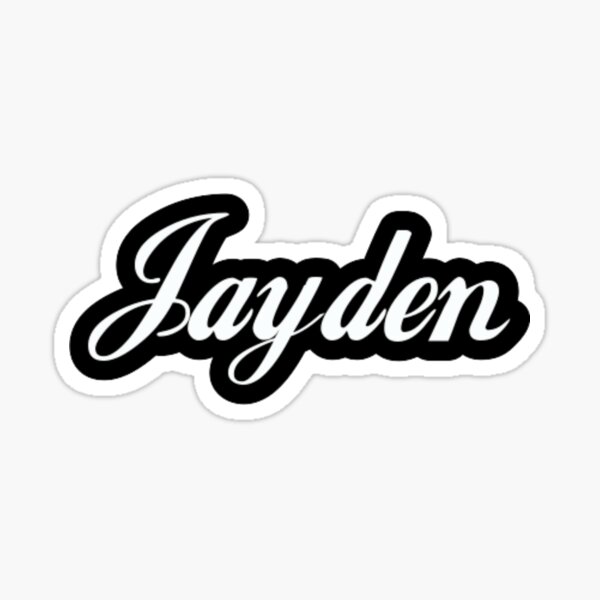 Jayden Name Stickers | Redbubble