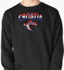 Kroatien Flagge Karte Sweatshirt