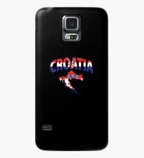 Kroatien Flagge Karte Hülle & Klebefolie für Samsung Galaxy