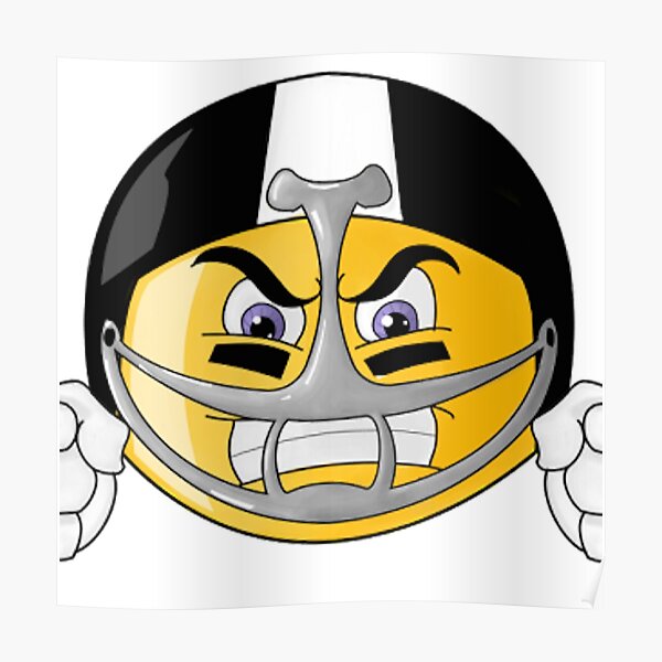 "Football Player Emoji" Poster by Redbubble