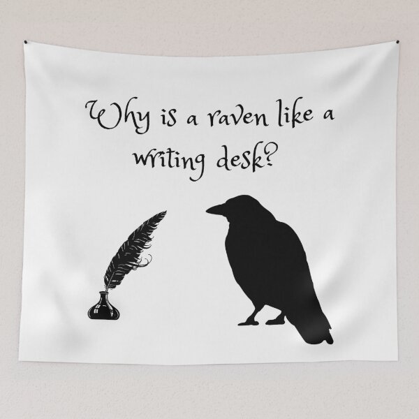 Item preview, Why Is a Raven Like a Writing Desk? designed and sold by bittes.