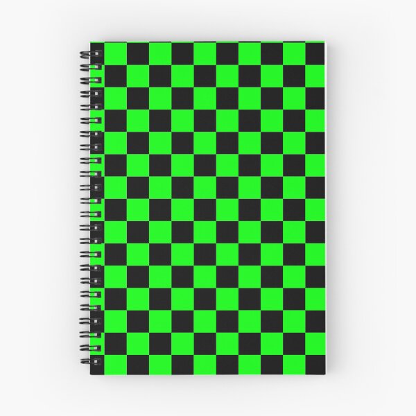 Item preview, Checkered (Medium Squares) Electric Green and Black designed and sold by Tree45.