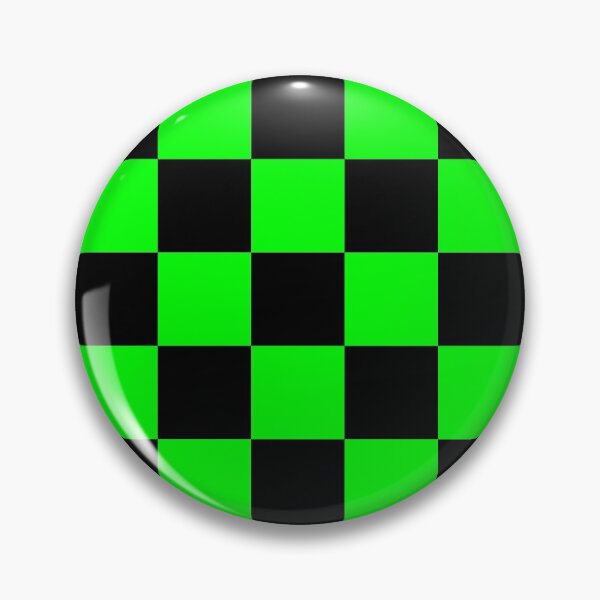 Item preview, Checkered (Medium Squares) Electric Green and Black designed and sold by Tree45.