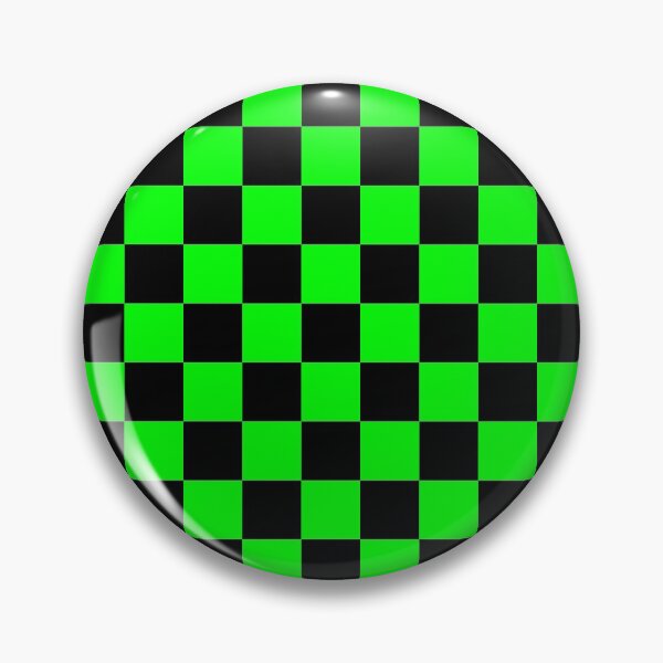 Item preview, Checkered (Small Squares) Electric Green and Black designed and sold by Tree45.