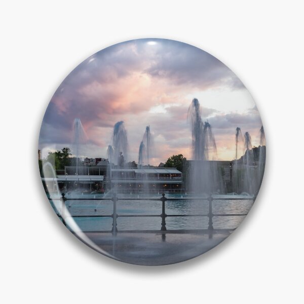 Item preview, Splish-Splash - the Wading Water Jets at Dusk designed and sold by Georgia Mizuleva.