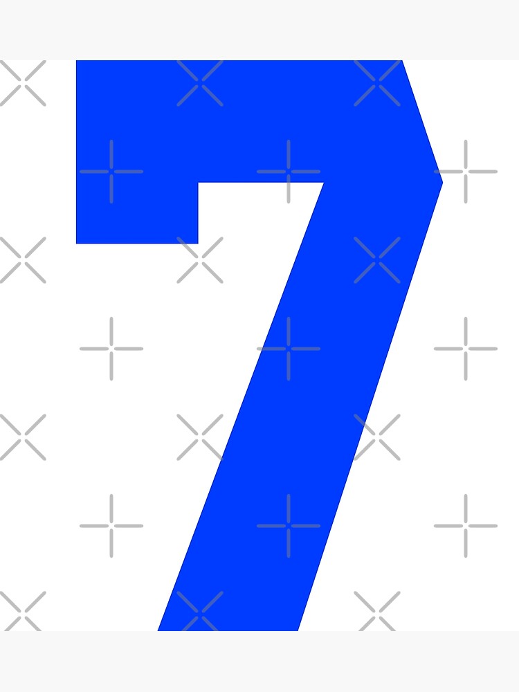 Basketball ball number 7, seven Poster for Sale by TheCultStuff