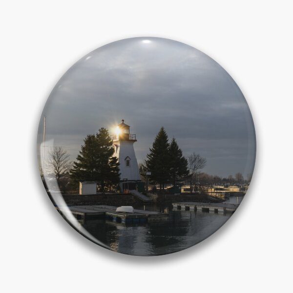 Item preview, Lighthouse Sunburst - A perfectly Aimed Sunray on a Gray Morning designed and sold by Georgia Mizuleva.