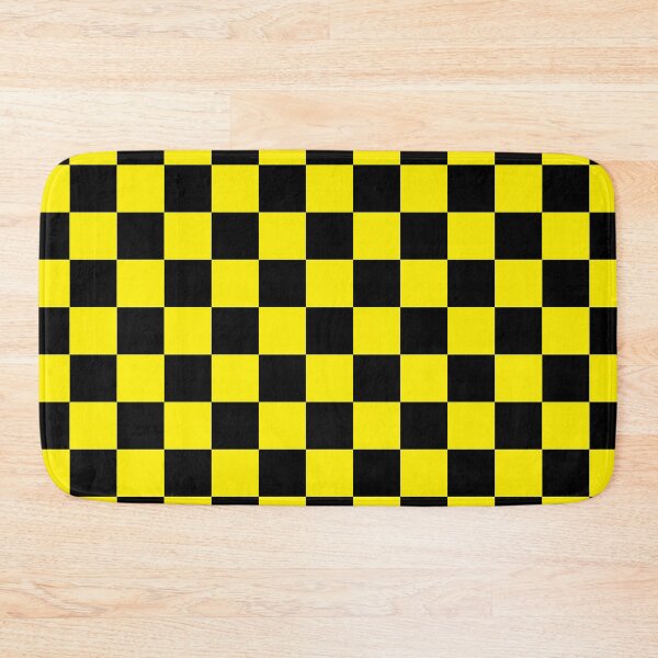 Item preview, Checkered (Large Squares) Yellow and Black designed and sold by Tree45.