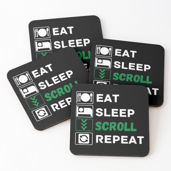 Item preview, eat sleep scroll repeat designed and sold by ronaldsonou.