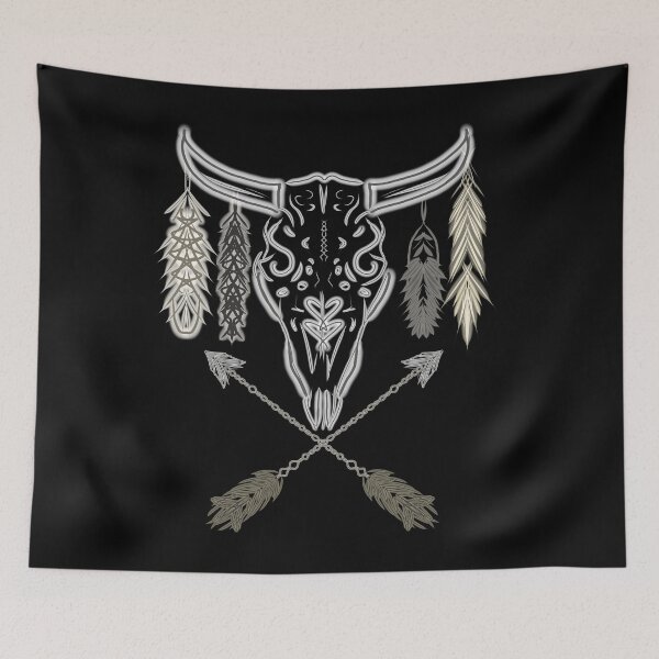Item preview, Western skull designed and sold by FickleandFancy.