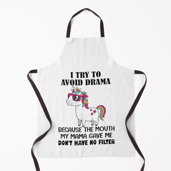 Item preview, Funny Unicorns I Try To Avoid Drama Because The Mouth designed and sold by FelixRiojas.