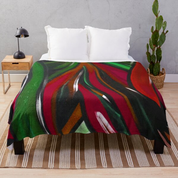 Item preview, Red and Green Ribbons Flow Northward designed and sold by KR Art Studio.