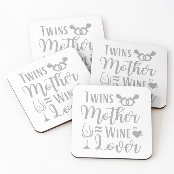 Artikelvorschau, Zwillinge | Zwillingsmutter | Wein entworfen und verkauft von Presto Prints Design.