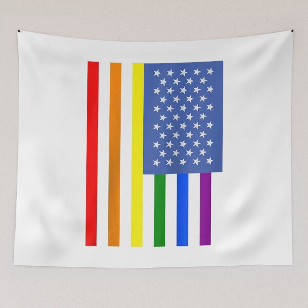 Item preview, American Flag - USA Flag - Gay Pride - LGBTQ Bisexual Raglan Baseball Tee designed and sold by FidelmaShop.