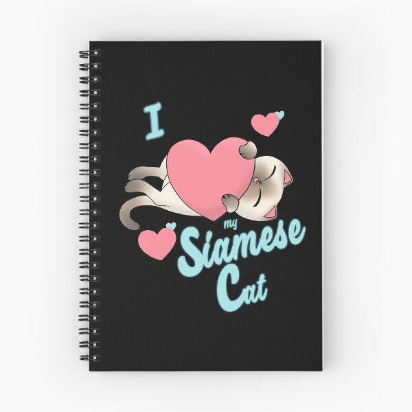 Artikelvorschau, I Heart My Siamese Cat süße kawaii Liebe entworfen und verkauft von xenotransplant.