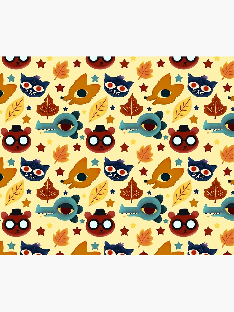Disover Night in the Woods Fall Pattern Duvet Cover