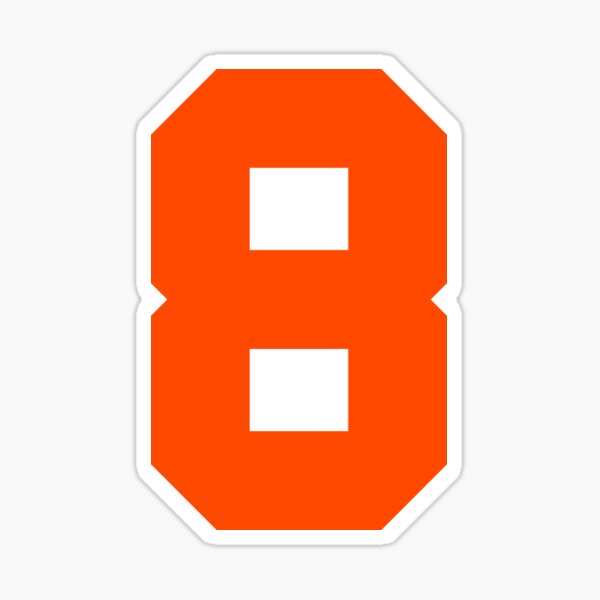Item preview, Number 8 Sports Orange designed and sold by Shariss.