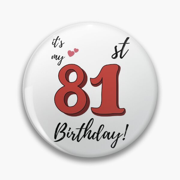 Item preview, It's My 81st Birthday quote designed and sold by WayneTower.
