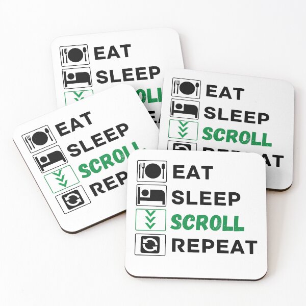 Item preview, eat sleep scroll repeat designed and sold by ronaldsonou.