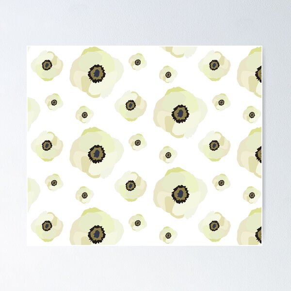 Item preview, White Anemone Flower Pattern designed and sold by UacireE01.