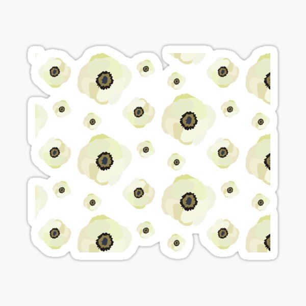 Item preview, White Anemone Flower Pattern designed and sold by UacireE01.
