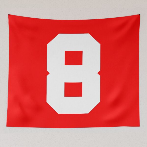 Item preview, Number 8 Sports Red designed and sold by Shariss.