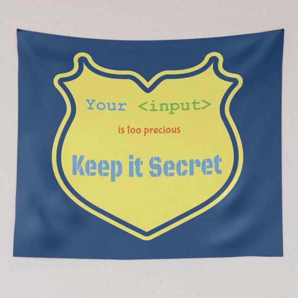 Item preview, Sarcastic Nerd Your Input is too Precious - Keep It Secret Yellow Blue Grey  Background designed and sold by IrinchiDE.