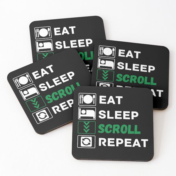 Item preview, eat sleep scroll repeat designed and sold by ronaldsonou.
