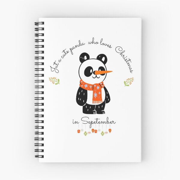 Item preview, just cute panda girl who loves Christmas in September , funny gift idea for panda lovers ,  funny christmas gift 2022 designed and sold by Alan-NY.
