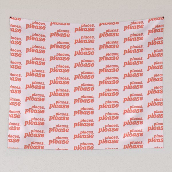 Item preview, Places, Please Vintage Groovy Pink and Red Lettering for Stage Manager designed and sold by citreon.