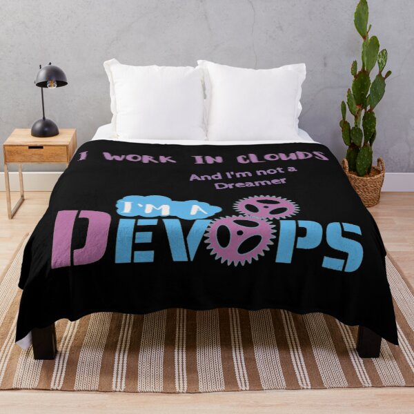 Item preview, DevOps Working in Clouds - IT Nerd Violet Black designed and sold by IrinchiDE.