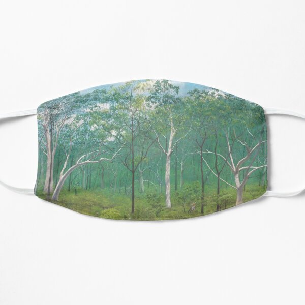 Scribbly Gum Woodland - Raising funds for Bush Heritage Australia Flat Mask