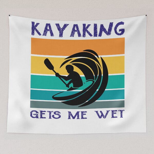 Item preview, Kayaking Gets Me Wet Vintage, kayaking lover, kayaking for men, kayaking for women. designed and sold by Yassineenns.