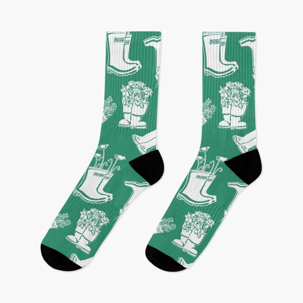 Item preview, Lupine White Lineart Rain Boot designed and sold by Krystal  Thomas.