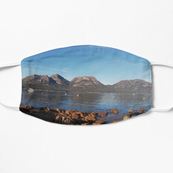 Three mountains wineglass bay Flat Mask