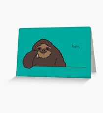 Sloth Greeting Card