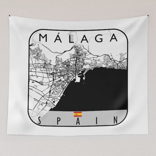 Item preview, MALAGA MAP SPAIN designed and sold by hatimelhag.